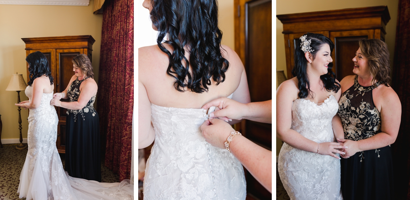 Bride in a Pronovias gown for her West Virginia Wedding