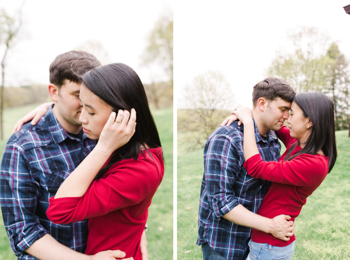 Spring outdoor engagement session in West Virginia