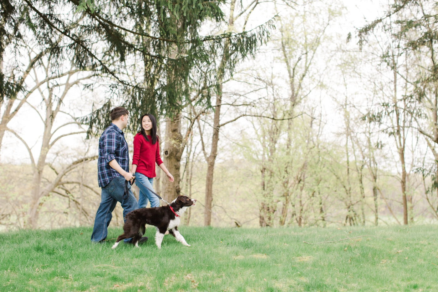 Spring outdoor engagement session in West Virginia