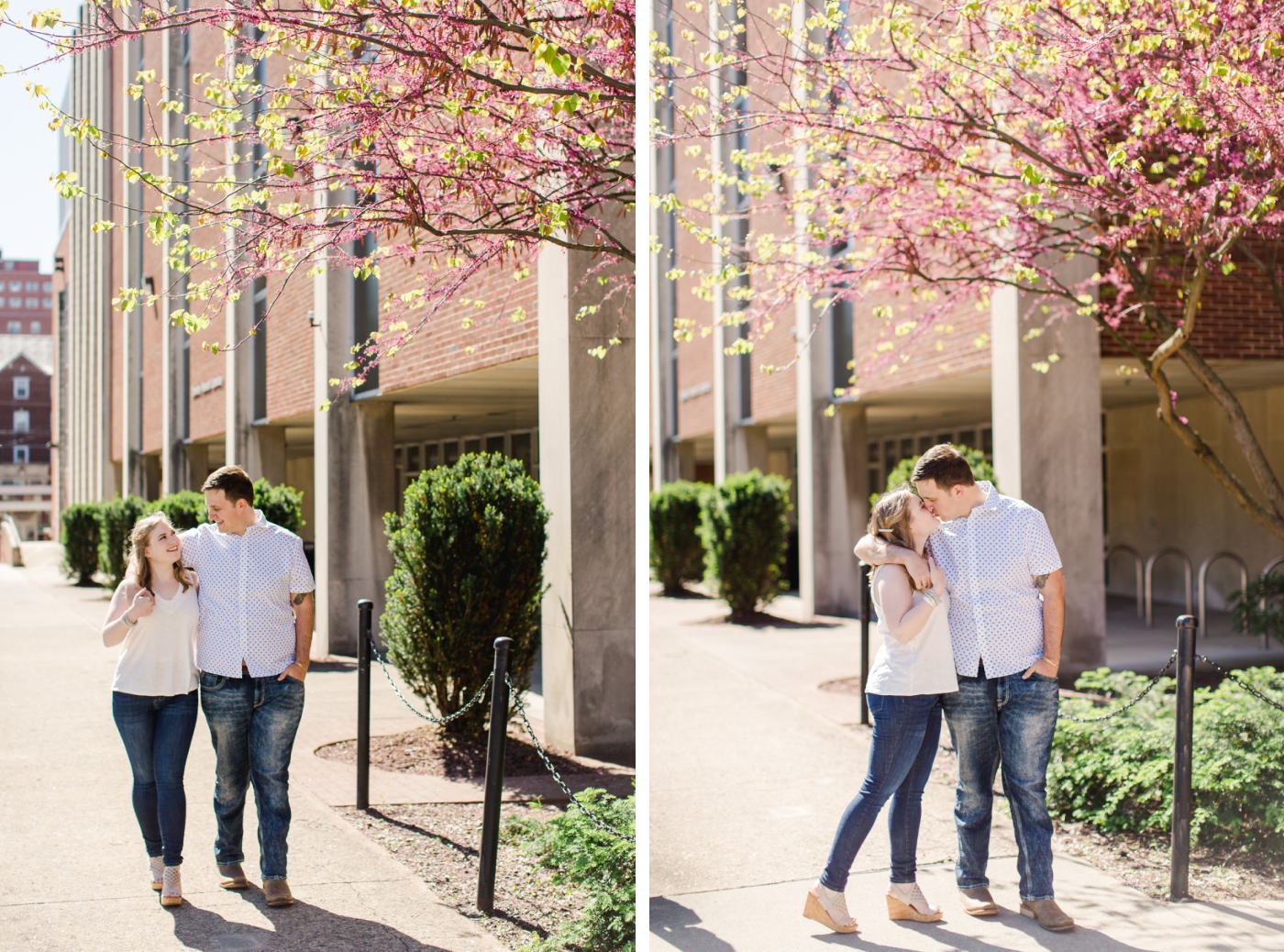 Spring engagement session in Morgantown