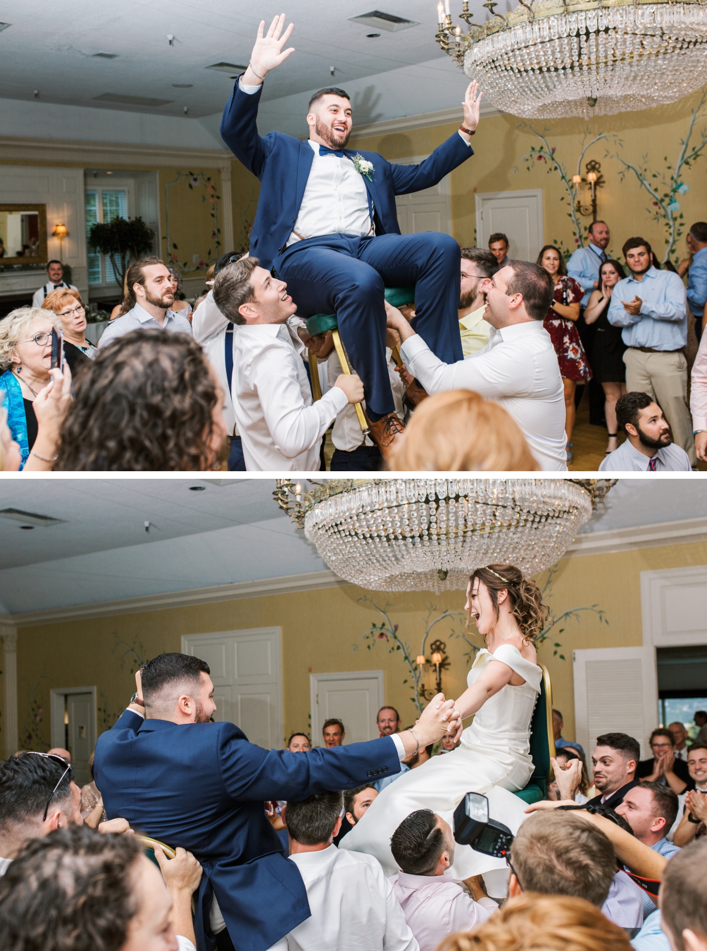 dancing bride and groom at Edgewood Country Club
