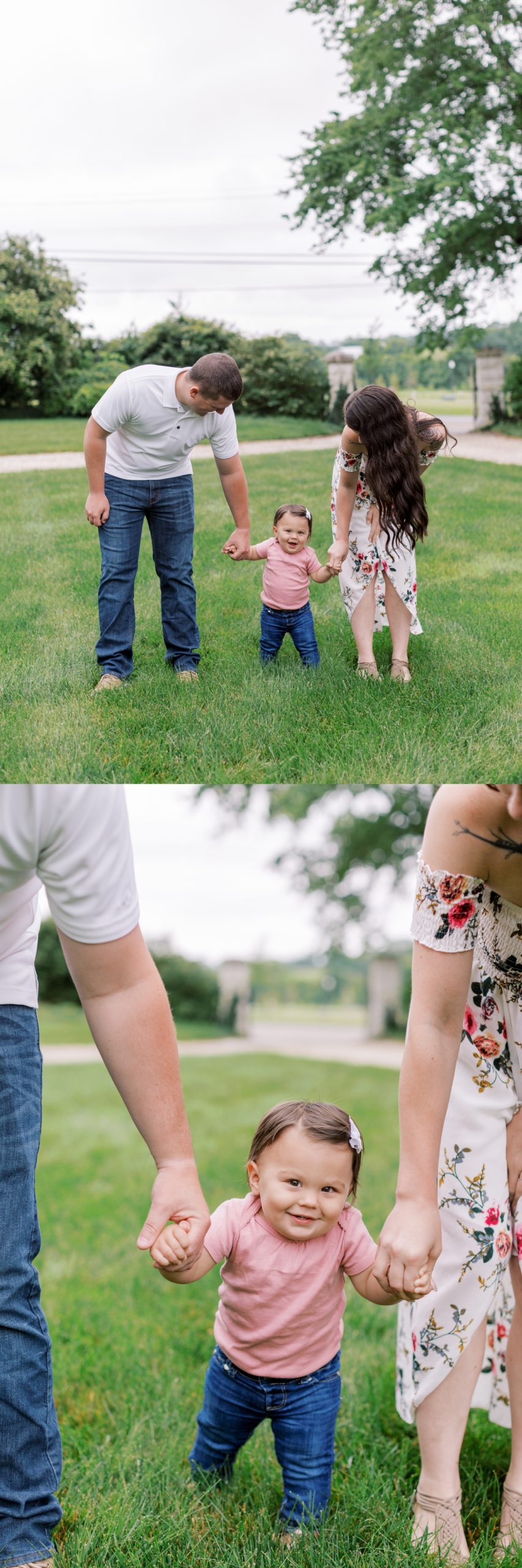 Engagement session with their daughter