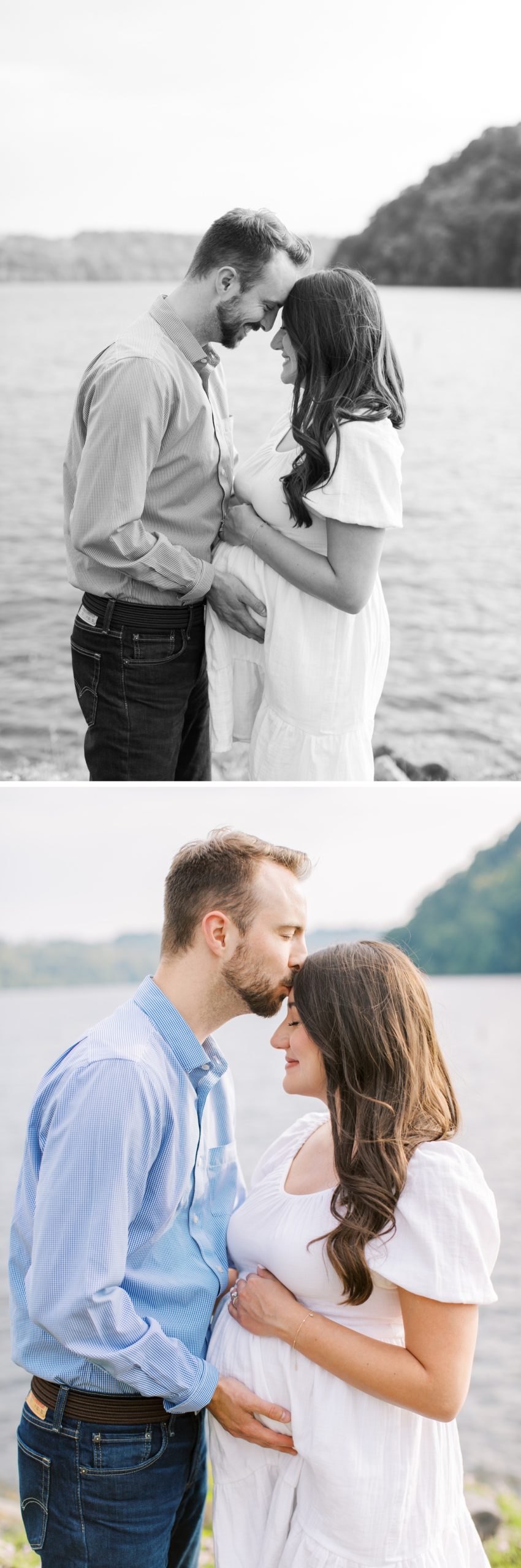 Lakeside maternity session in Morgantown