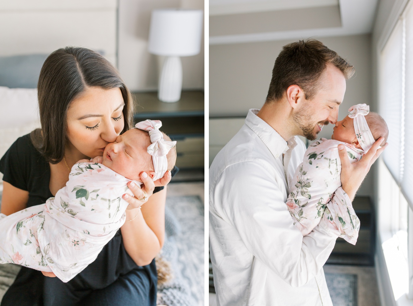 Non-posed newborn photography in West Virginia