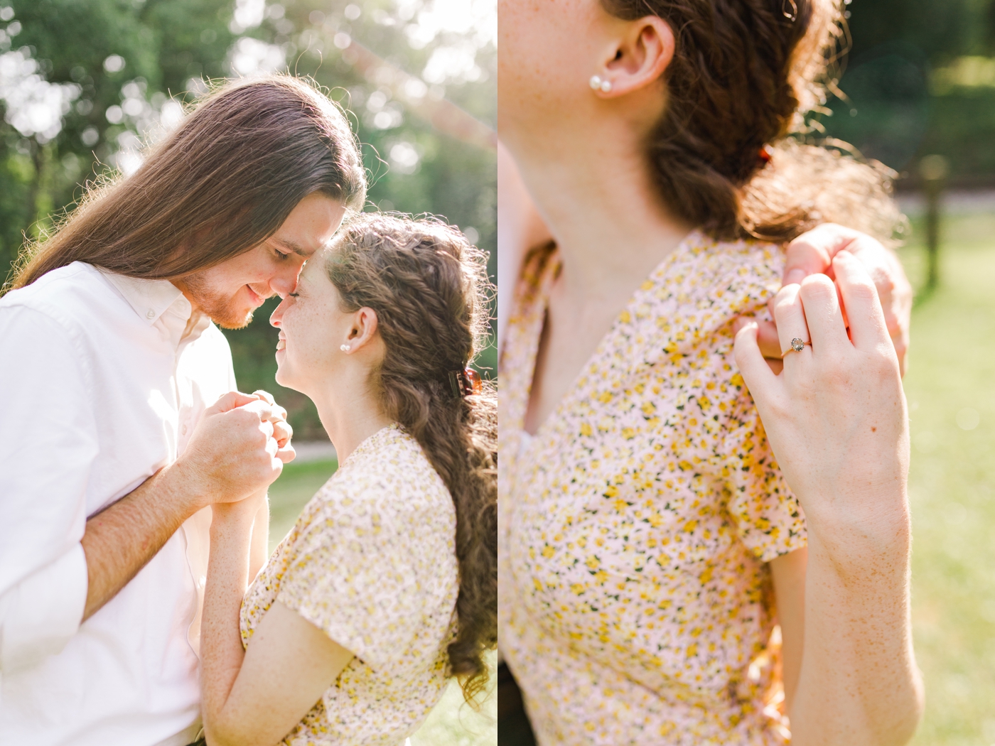 Sunset Engagement Session at Valley Falls State Park