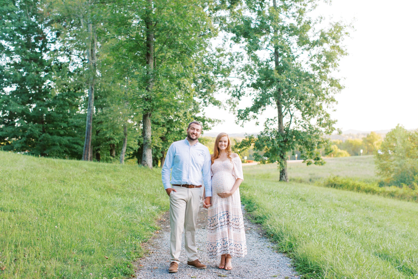 A sunset maternity session in West Virginia