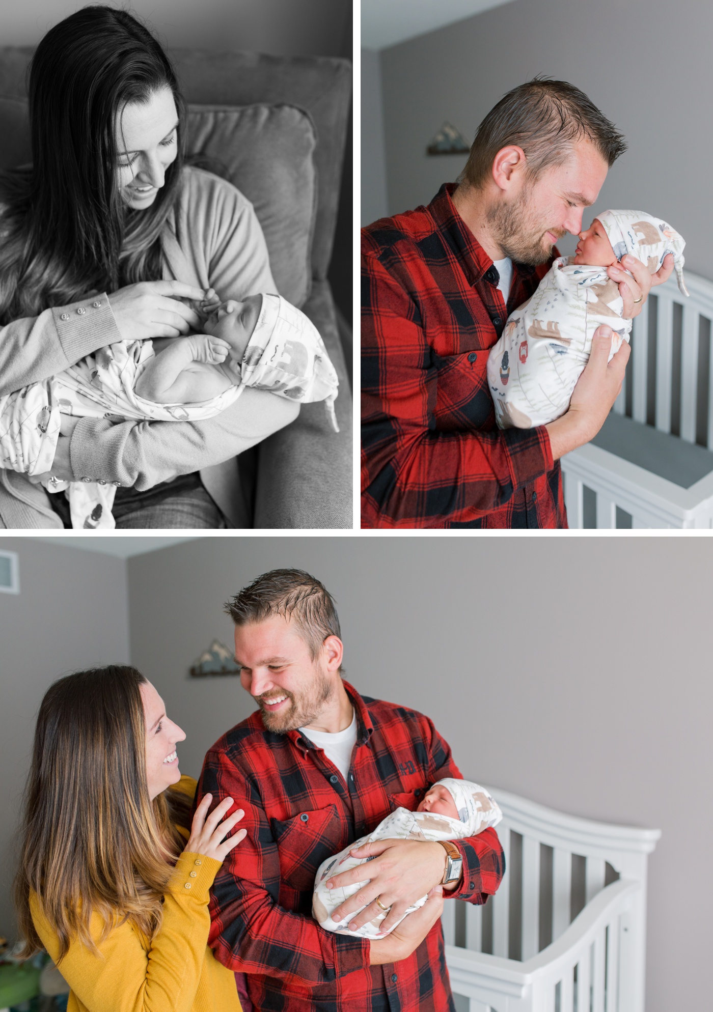 At home newborn session in West Virginia