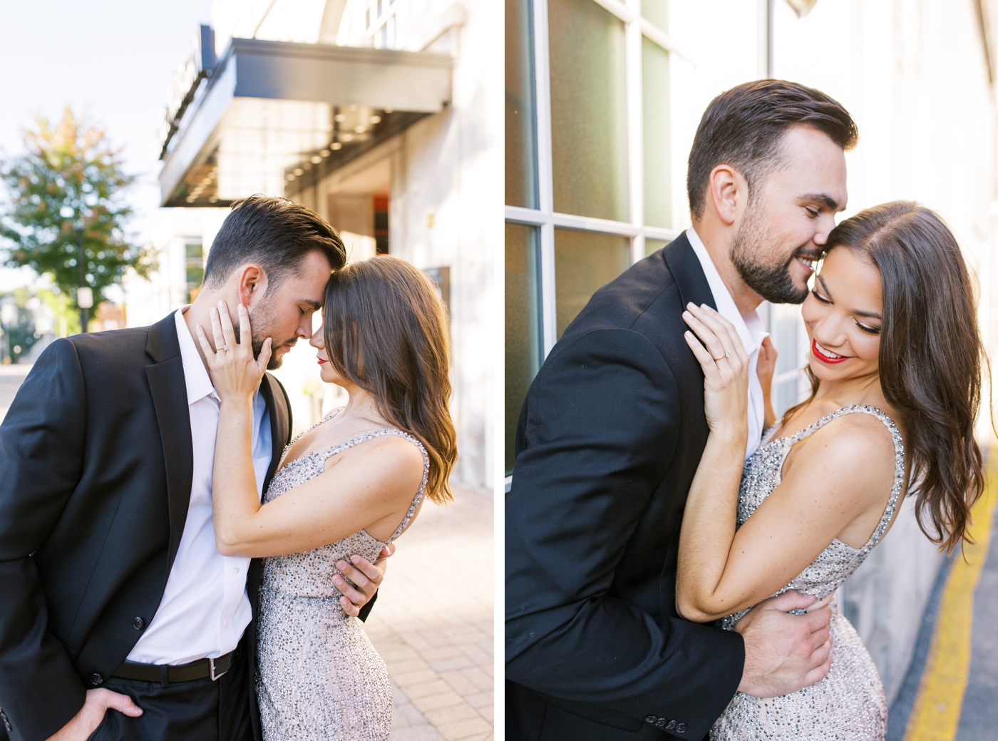 Formal engagement session in downtown Morgantown