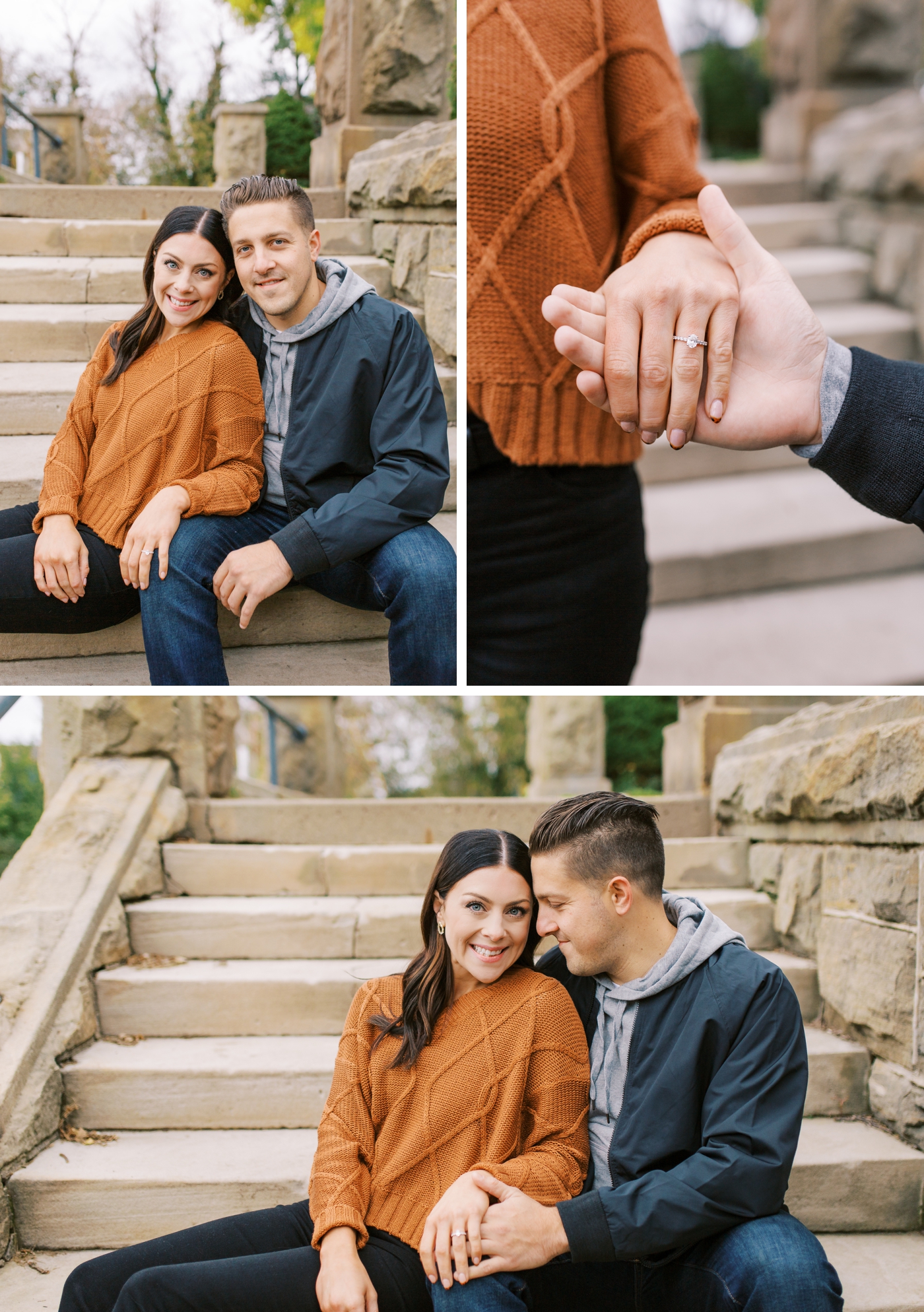 Fall engagement session in Pittsburg