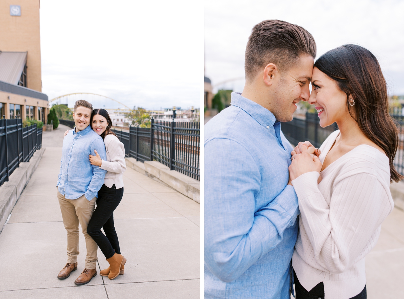 Engagement session on the Duquesne Incline in Pittsburg 